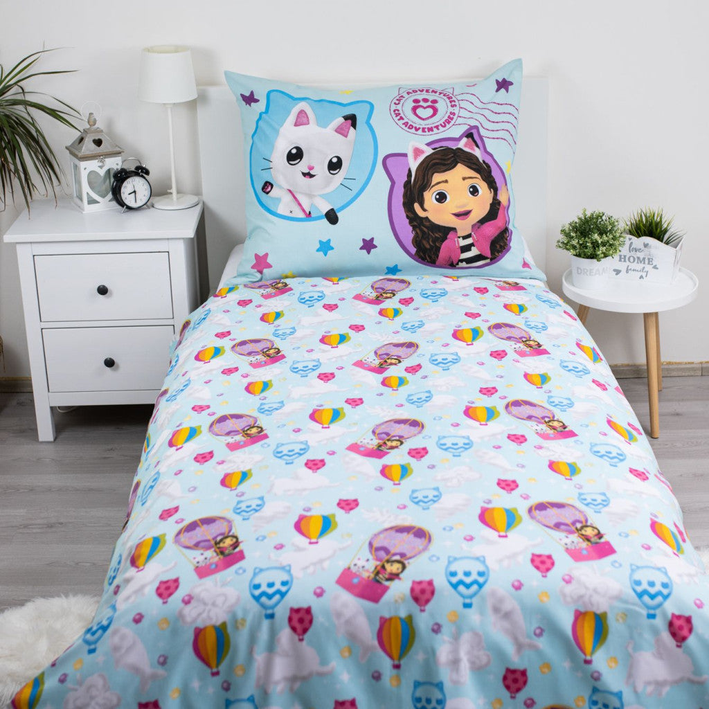 Komplet posteljnine Gabby's Dollhouse Balloon 140cm—200cm, 70cm—90 cm