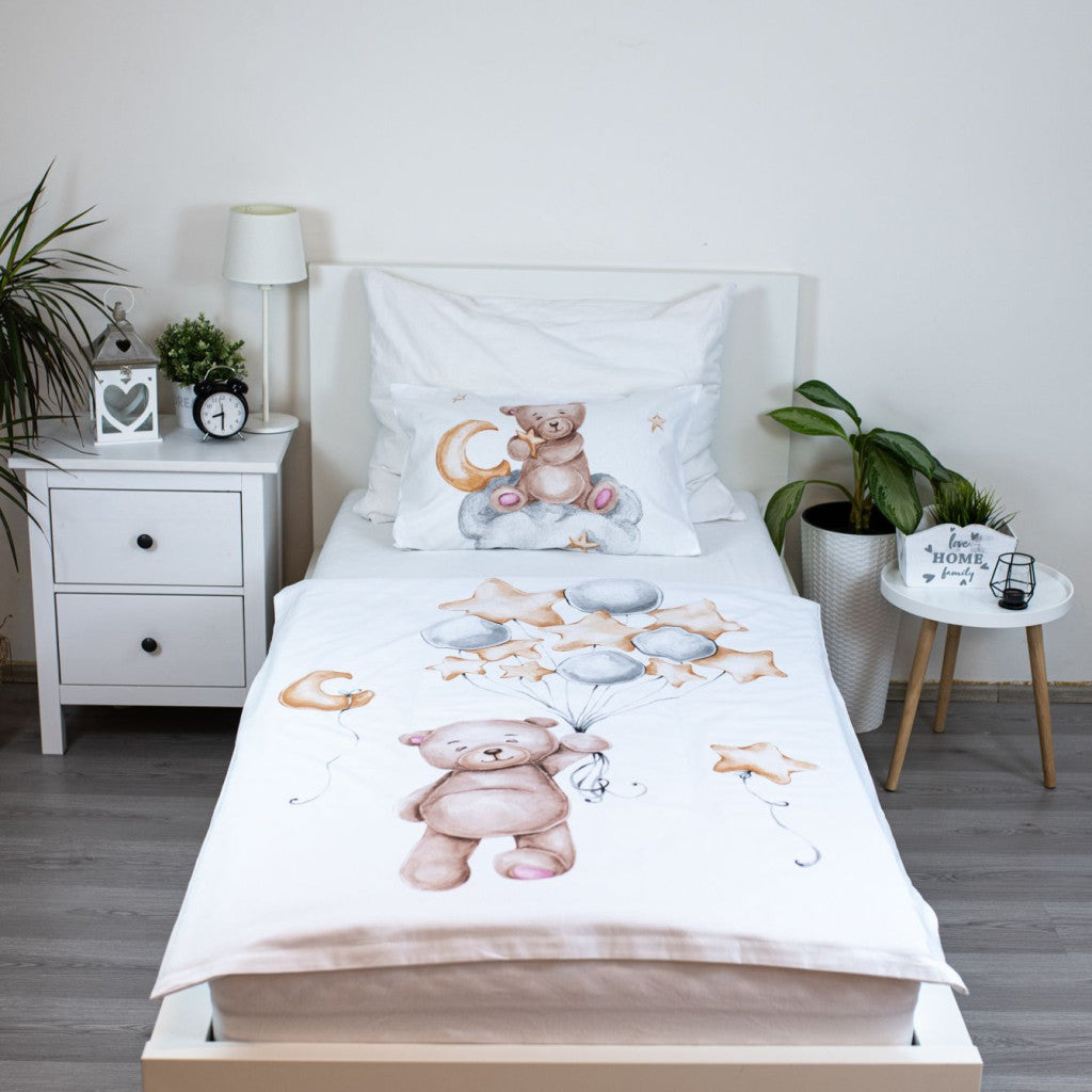 Bear Cute, otroška posteljnina 100cm—135cm, 40cm—60 cm