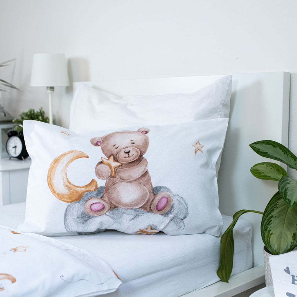 Bear Cute, otroška posteljnina 100cm—135cm, 40cm—60 cm