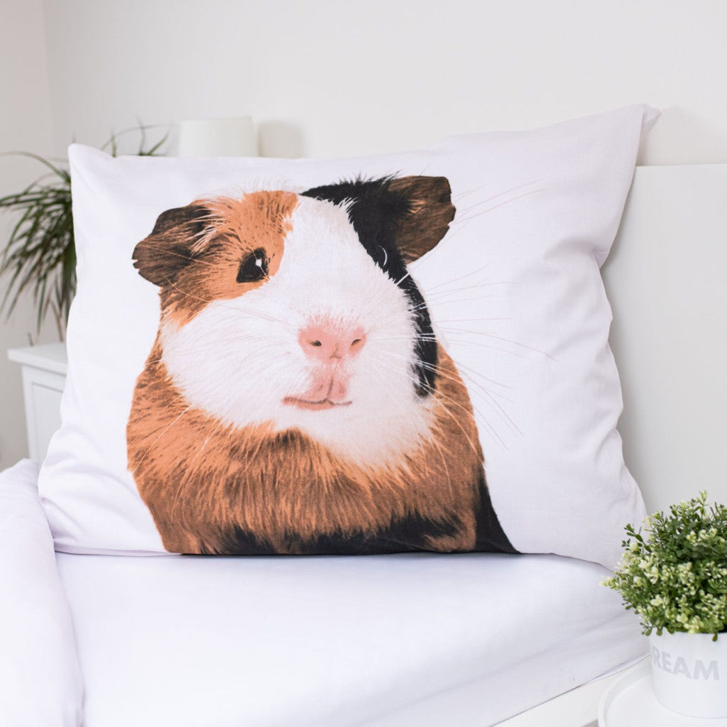 Otroška posteljnina Animals Guinea Pig bela