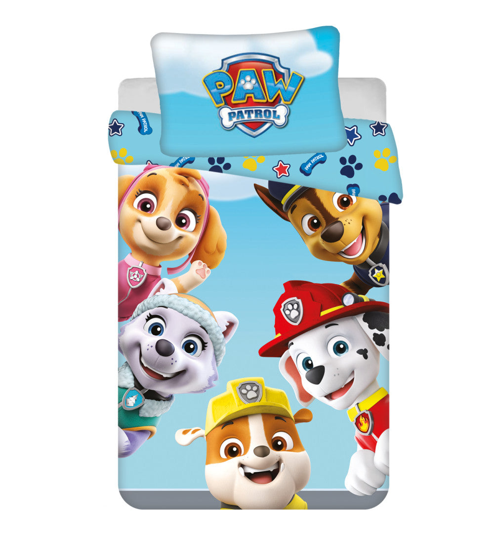 Otroška posteljnina Paw Patrol Team 100cm—135cm, 40cm—60 cm