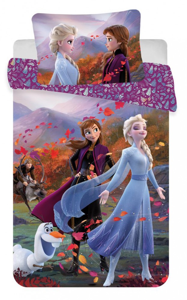 Komplet otroške posteljnine Disney Frozen Mountains 100cm—135 cm, 40cm—60 cm