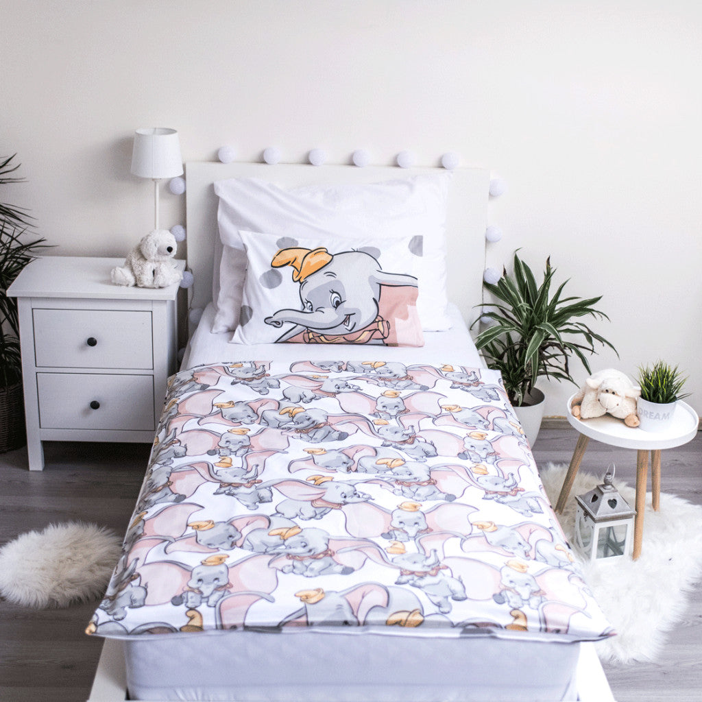 Komplet otroške posteljnine Disney Dumbo Dots 100cm—135cm, 40cm—60 cm