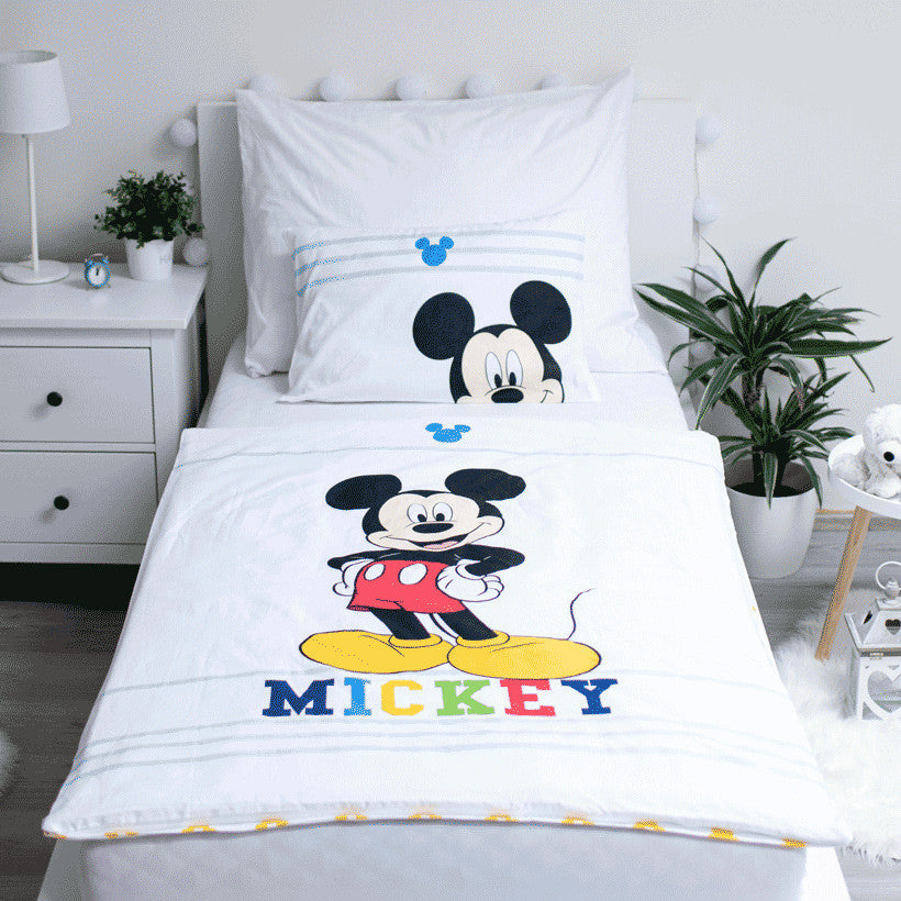 Komplet otroške posteljnine Disney Mickey Colours 100cm—135cm, 40cm—60 cm