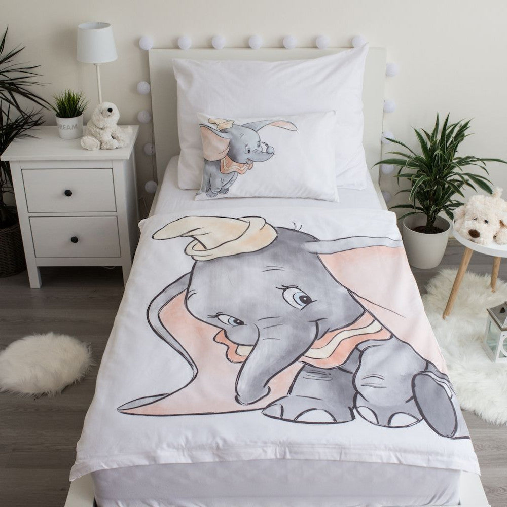 Komplet otroške posteljnine Disney Dumbo Grey 100cm—135cm, 40cm—60 cm