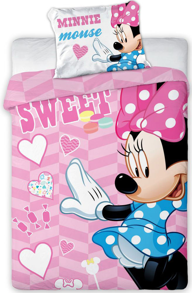 Komplet otroške posteljnine Disney Minnie Sweet 100cm—135cm, 40cm—60 cm