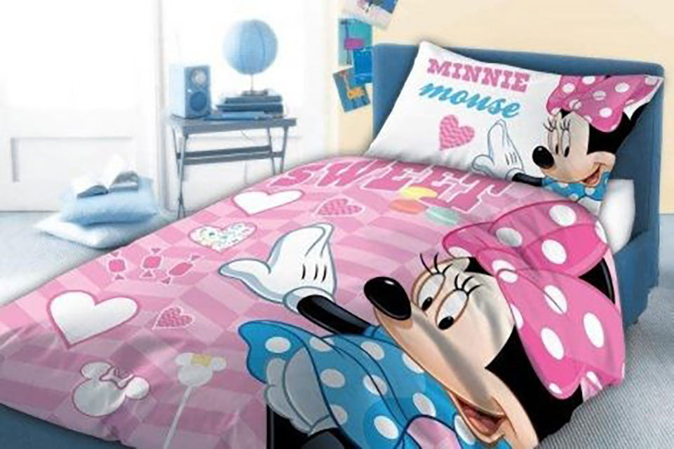 Komplet otroške posteljnine Disney Minnie Sweet 100cm—135cm, 40cm—60 cm