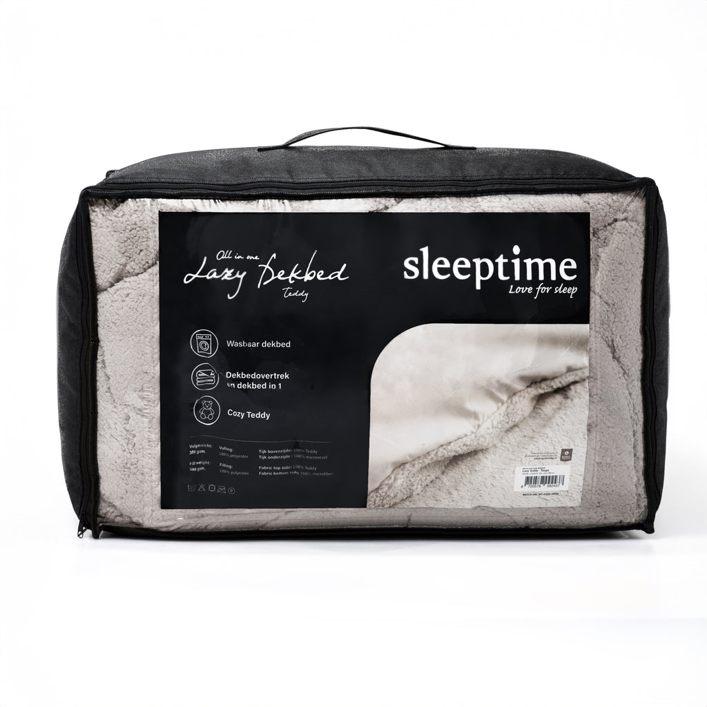 Lazy All-in one Odeja Teddy Taupe