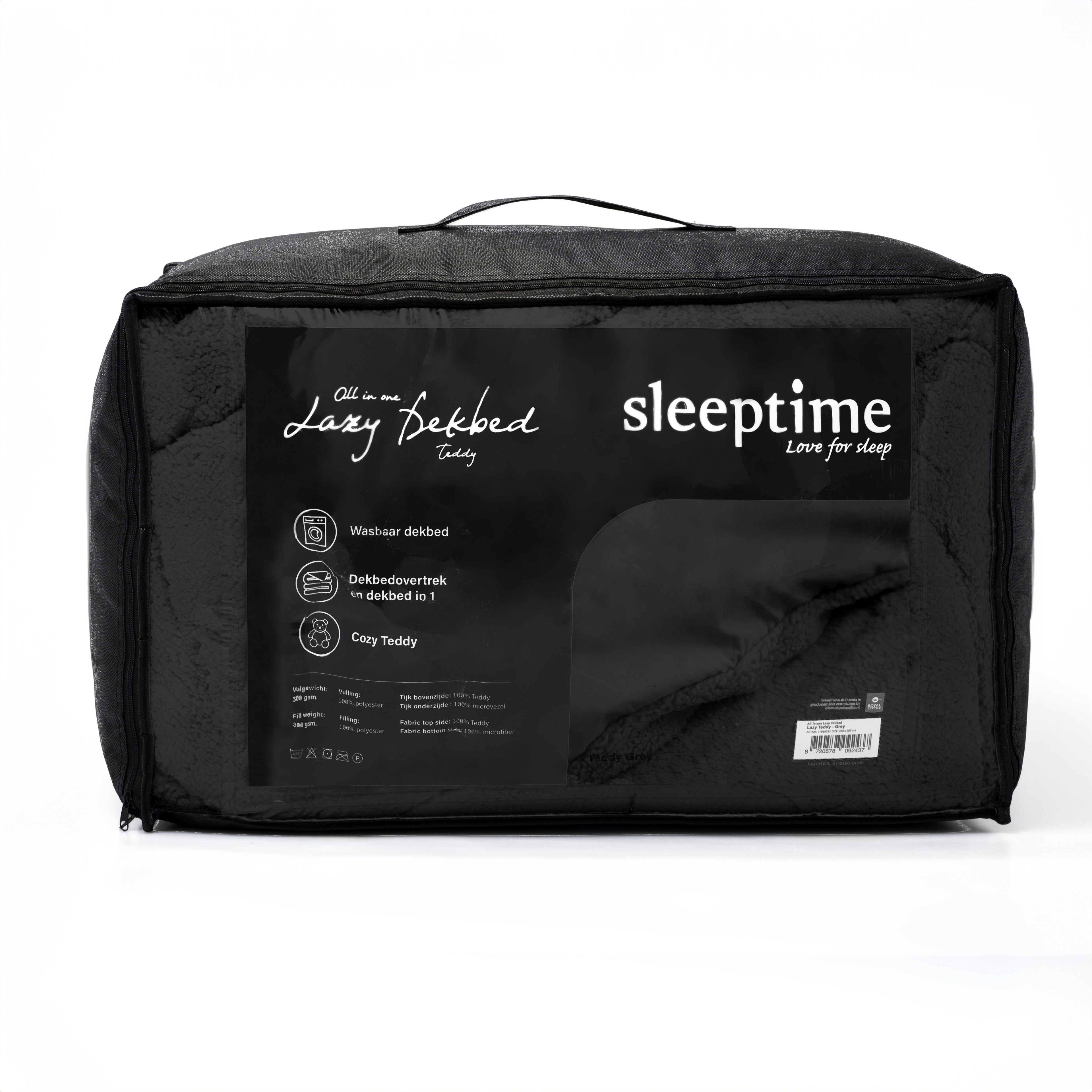 Lazy All-in one Odeja Teddy Antracit