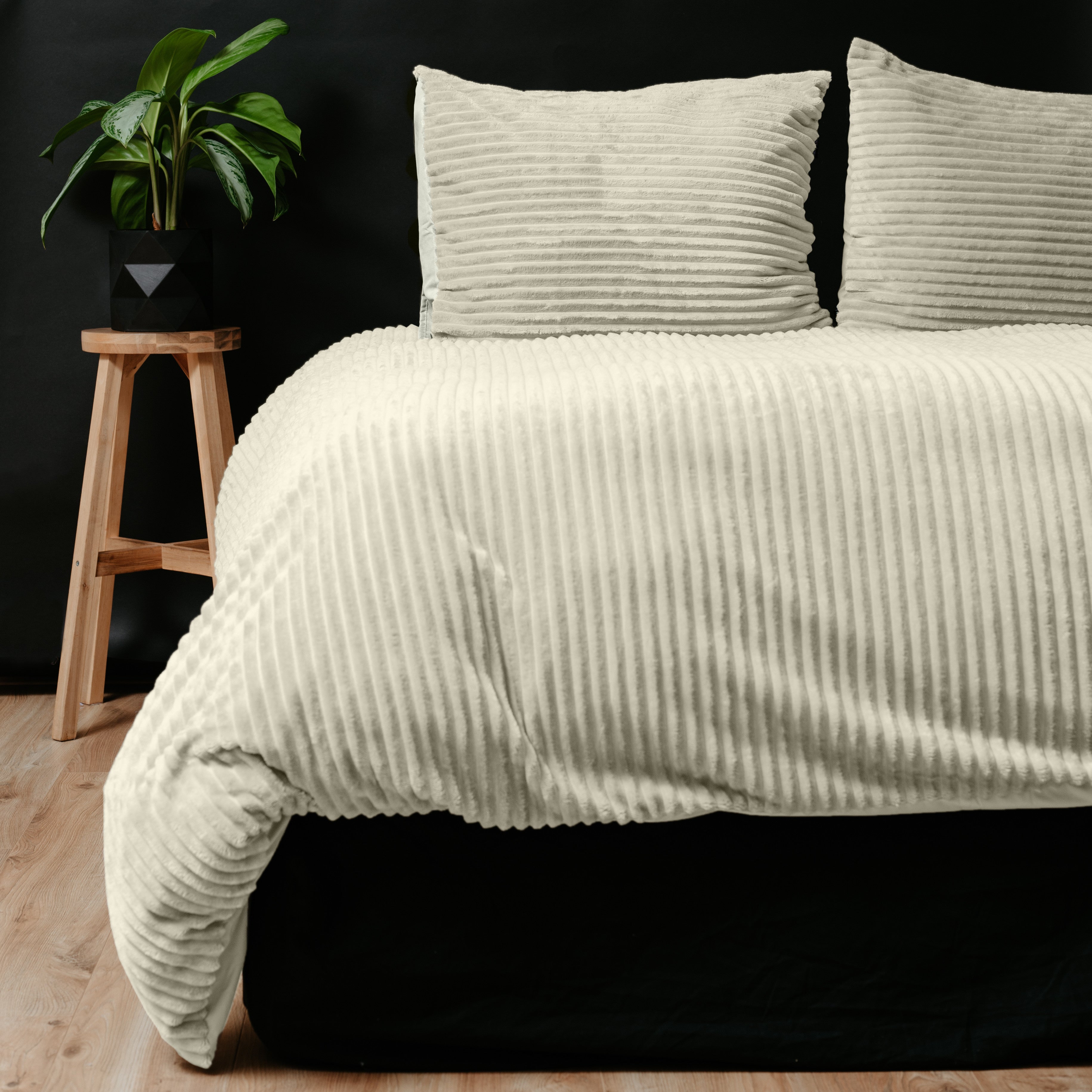 Posteljnina Rib Teddy bež