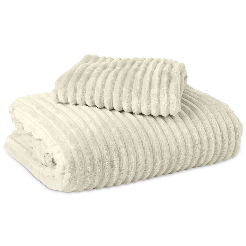 Posteljnina Rib Teddy bež