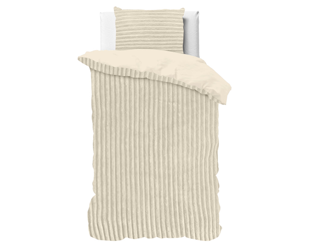 Posteljnina Rib Teddy bež