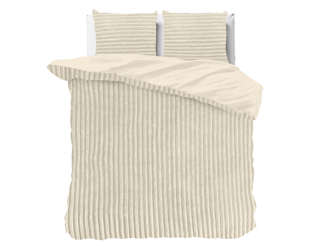 Posteljnina Rib Teddy bež