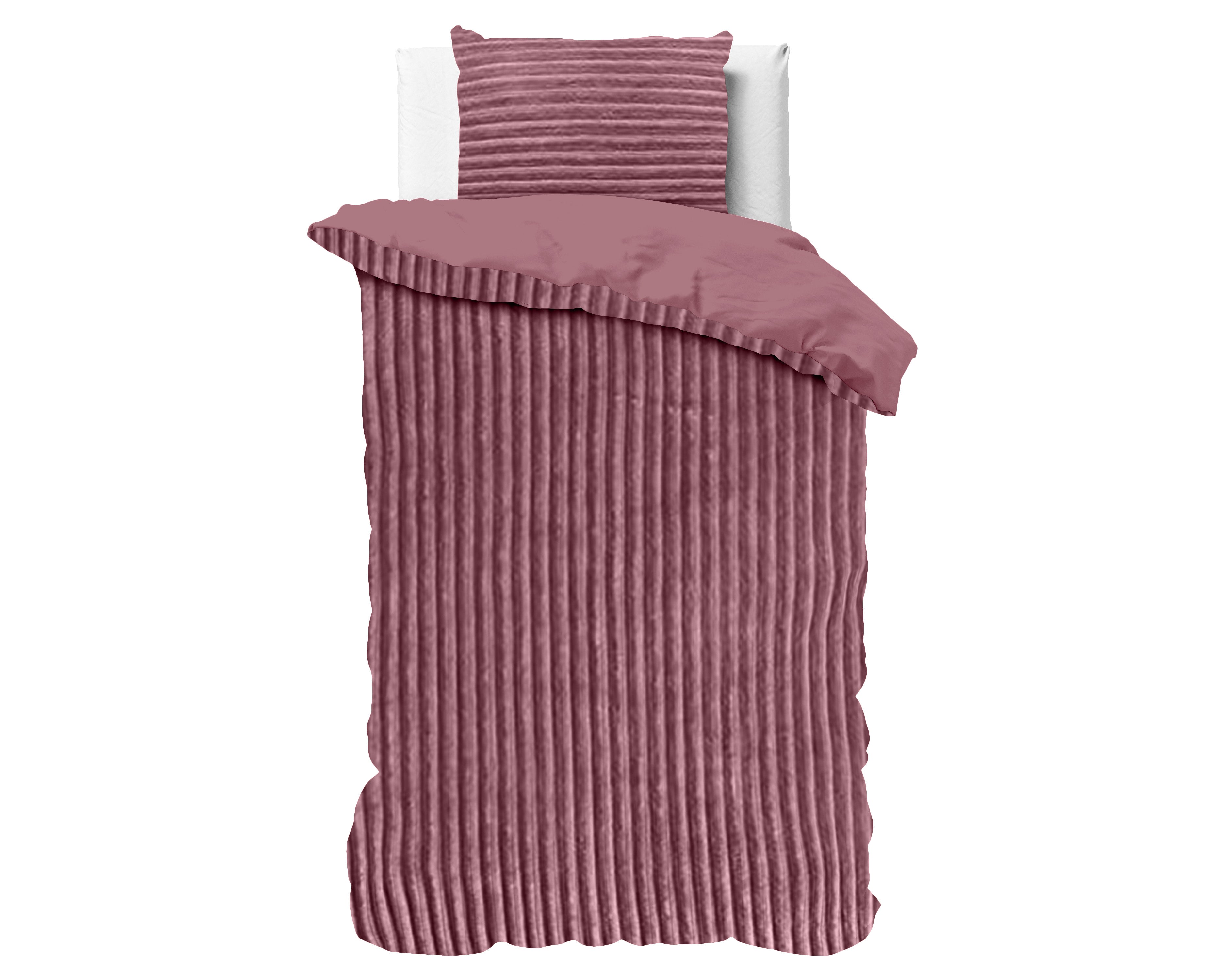 Posteljnina Rib Teddy roza
